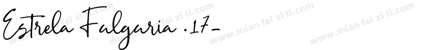 Estrela Fulguria .17字体转换